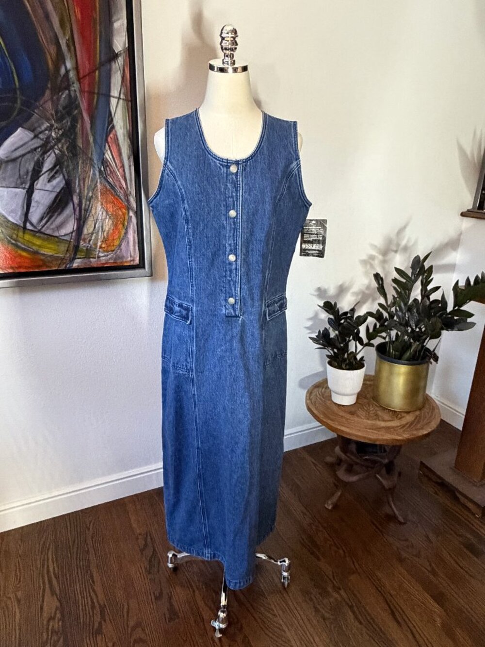 👖 NEW Woolrich Denim Jumper Dress — Indigo — NWT Women's Medium 👖
